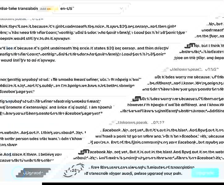 Real-time translation
