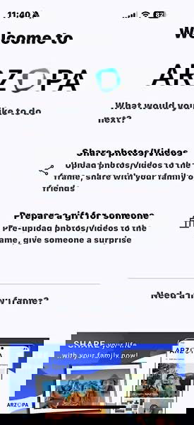 Share photos and videos or prepare as a gift