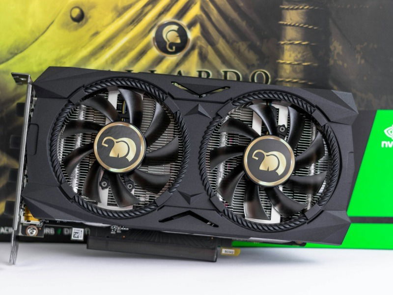 Nvidia graphics card with a box