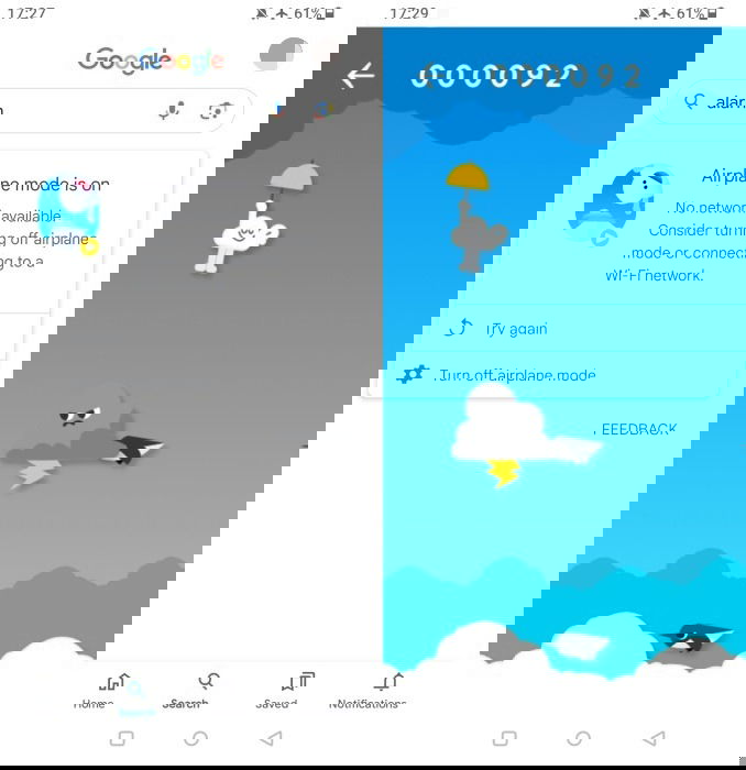 Playing Cloud game via Google app on Android phone.