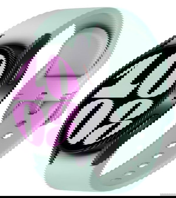 Samsung Galaxy Watch 6 in teal blue.