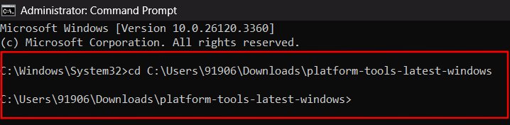 Changing Directory In Cmd