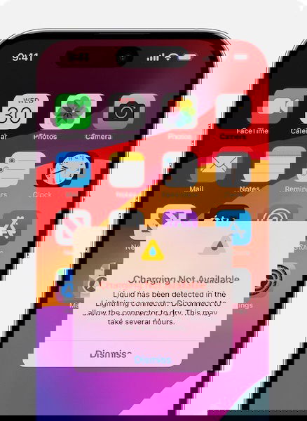 Charging Not Available warning