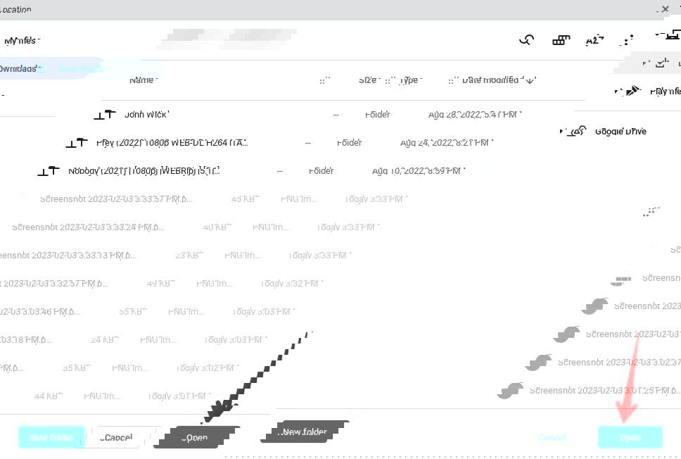 Open new location of "Downloads" folder on Chromebook.