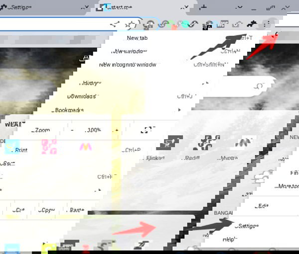 Chromebook Chrome Settings