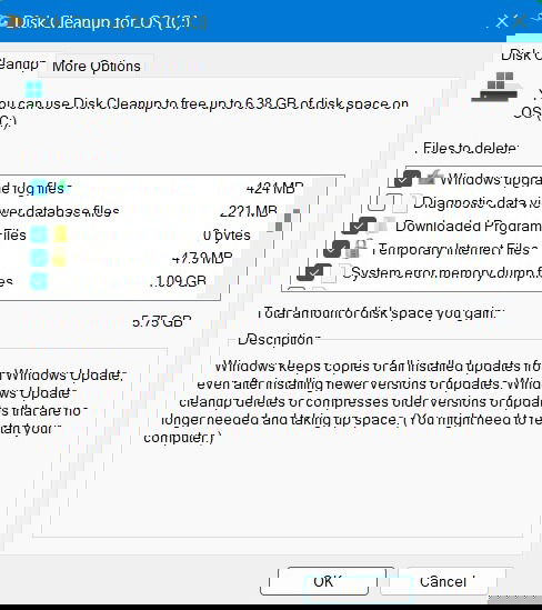 Common Windows Problems Solution Disk Cleanup