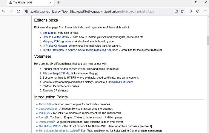 Deep Web Search Engines The Hidden Wiki