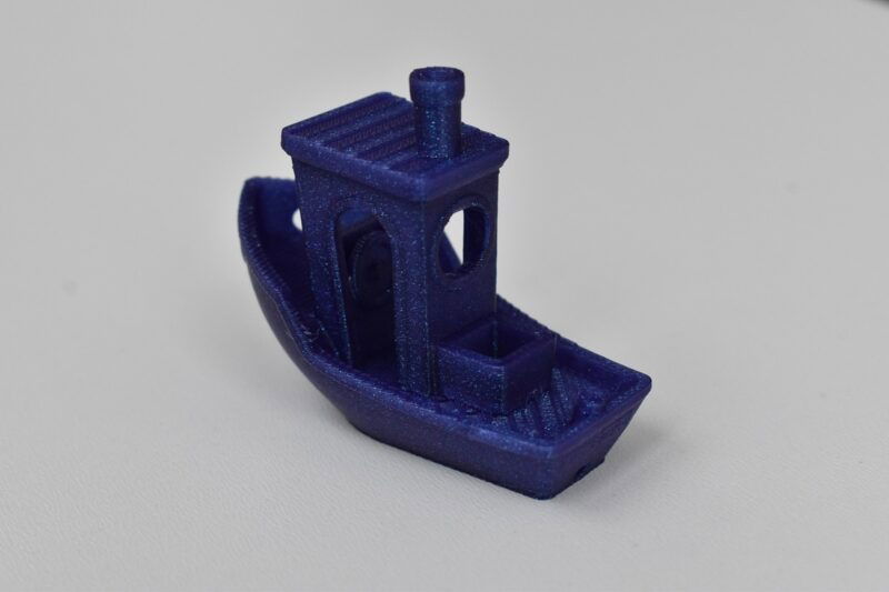 Benchy model printed with Elegoo Centauri Carbon, back view.