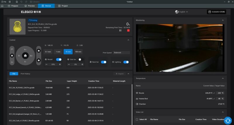 Elegoo Centauri Carbon Slicer software overview.