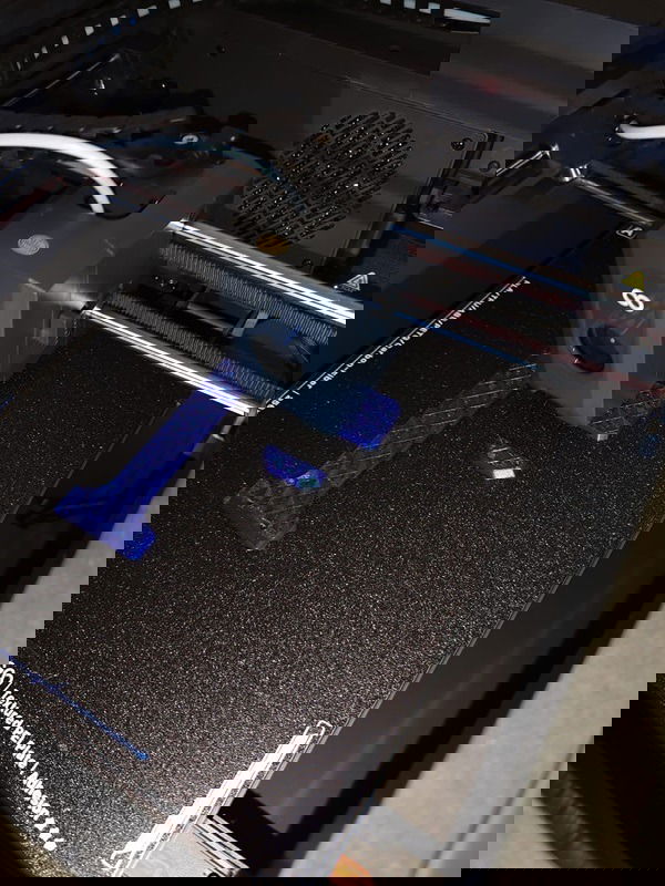 Elegoo Centauri Carrbon printer inside view. 