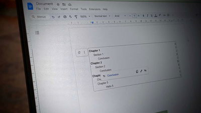 Google Docs Table Of Contents