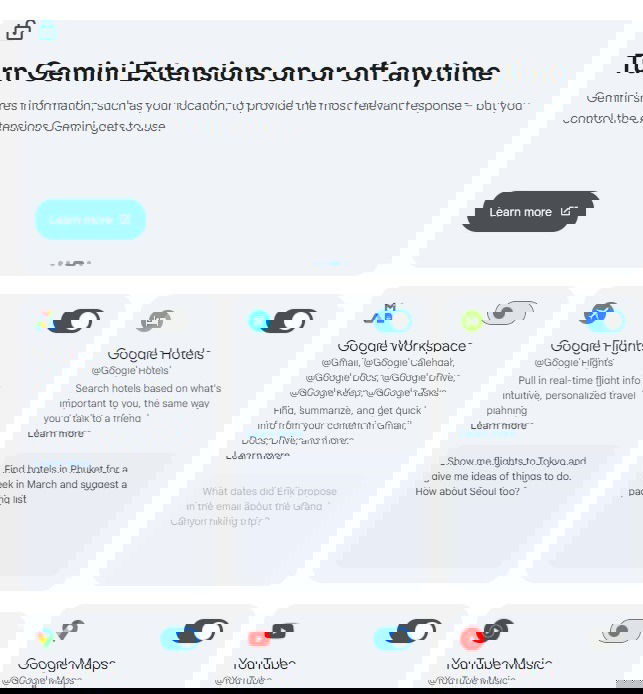 Extensions on the desktop version.