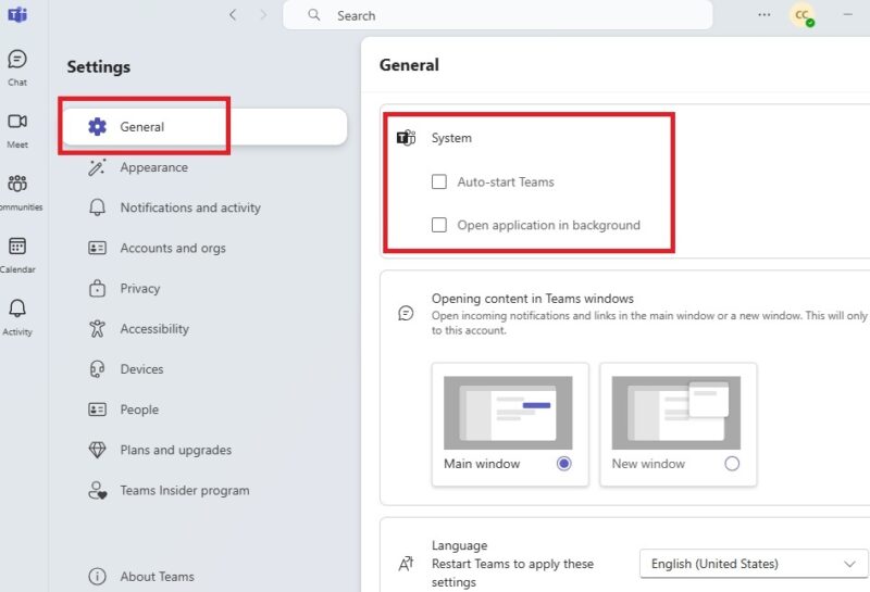 Stop Teams from running in background.