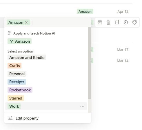 Changing Notion AI labeling. 