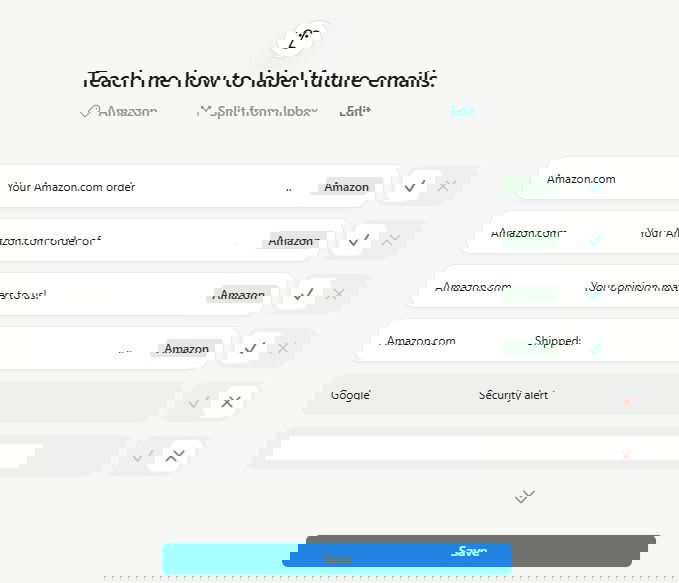 Training Notion how to filter messages.