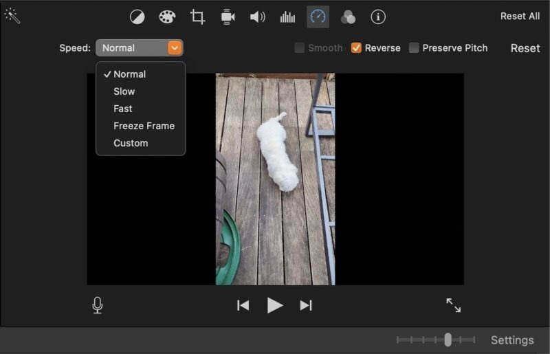 Imovie Adjust Playback Speed