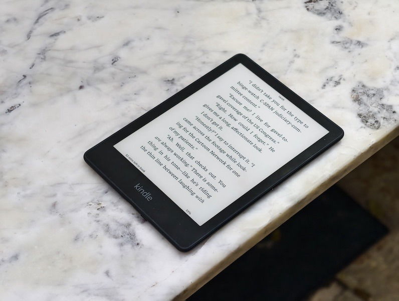 Kindle Showing E Ink Display