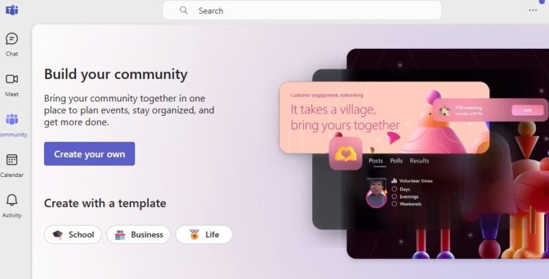 Building a community in Teams.