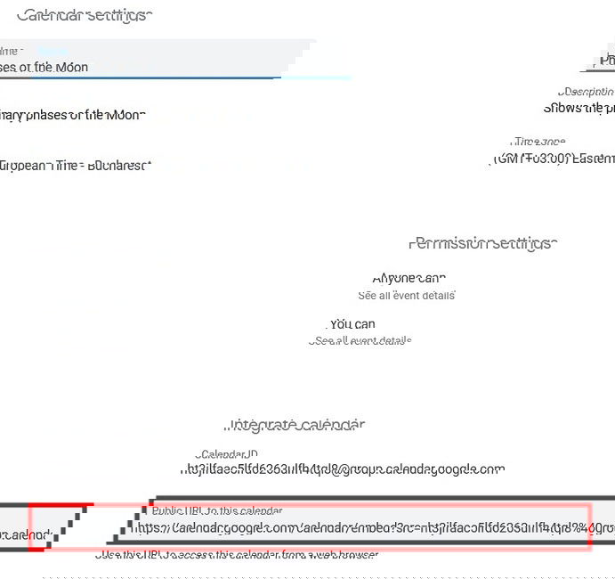 Moon Phases With Google Calendar Pc Extra Moon Options