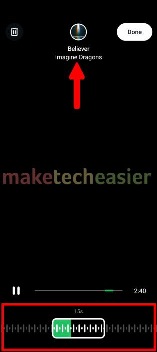 Music Clip Editing In Whatsapp Status