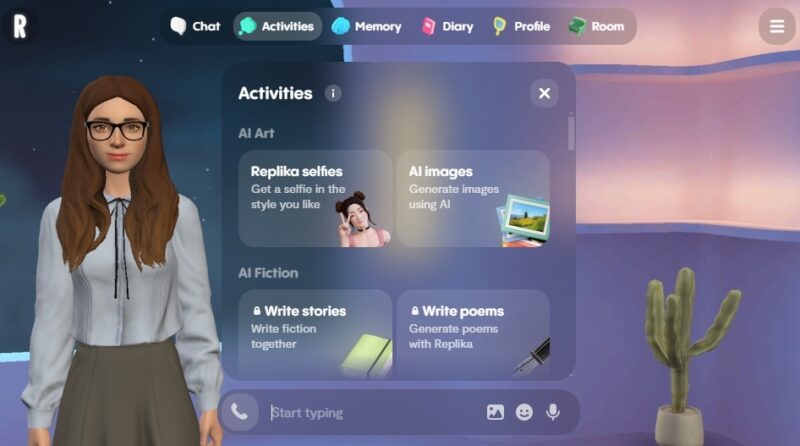 Creating a replika on Replika