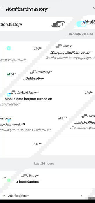 Notification History In Android