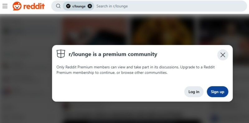 Reddit Lounge community