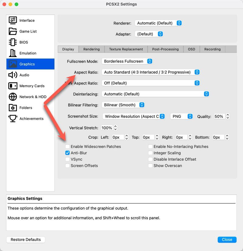 Pcsx2 Display Settings Macos