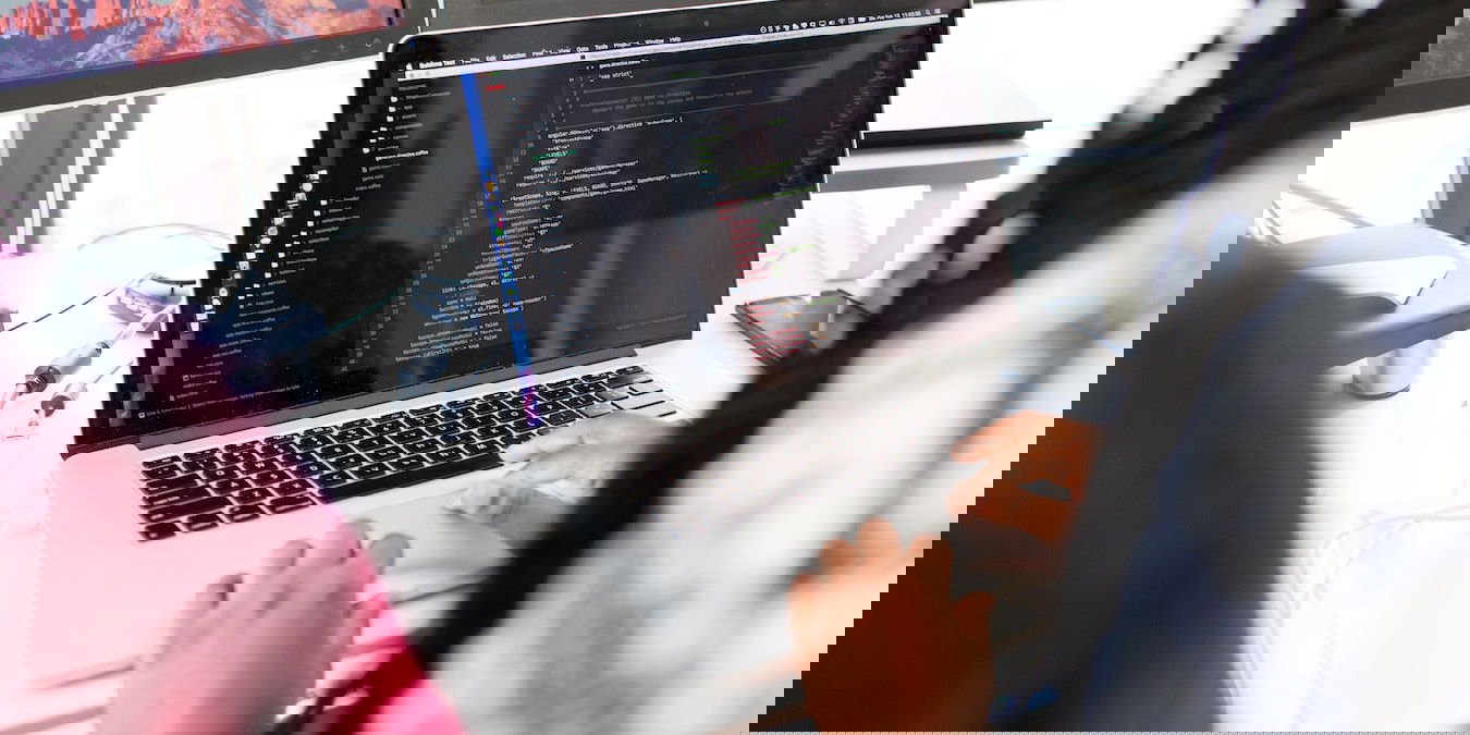 People At Computer Using Linux Command Lines