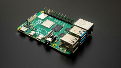 Raspberry Pi On A Black Table