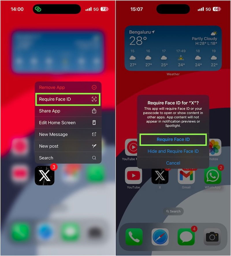 Require Face Id App Lock