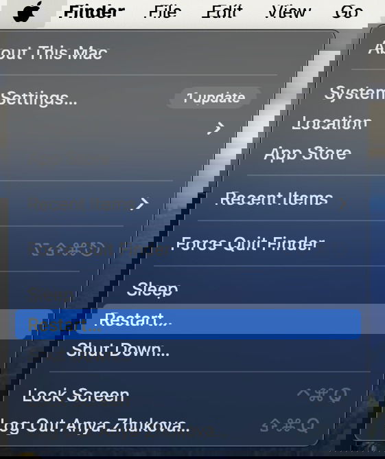 Restart Your Mac