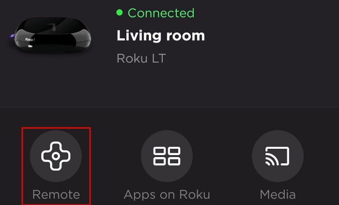 Tap Remote on your device
