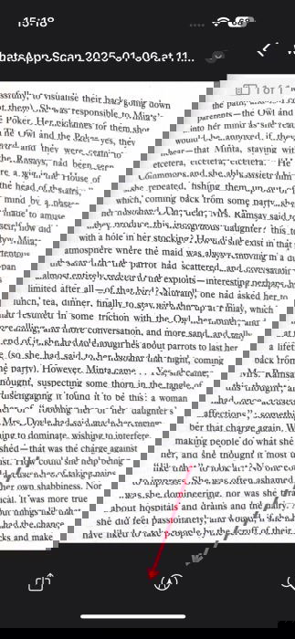 Option to annotate recieved scan in WhatsApp on iPhone.