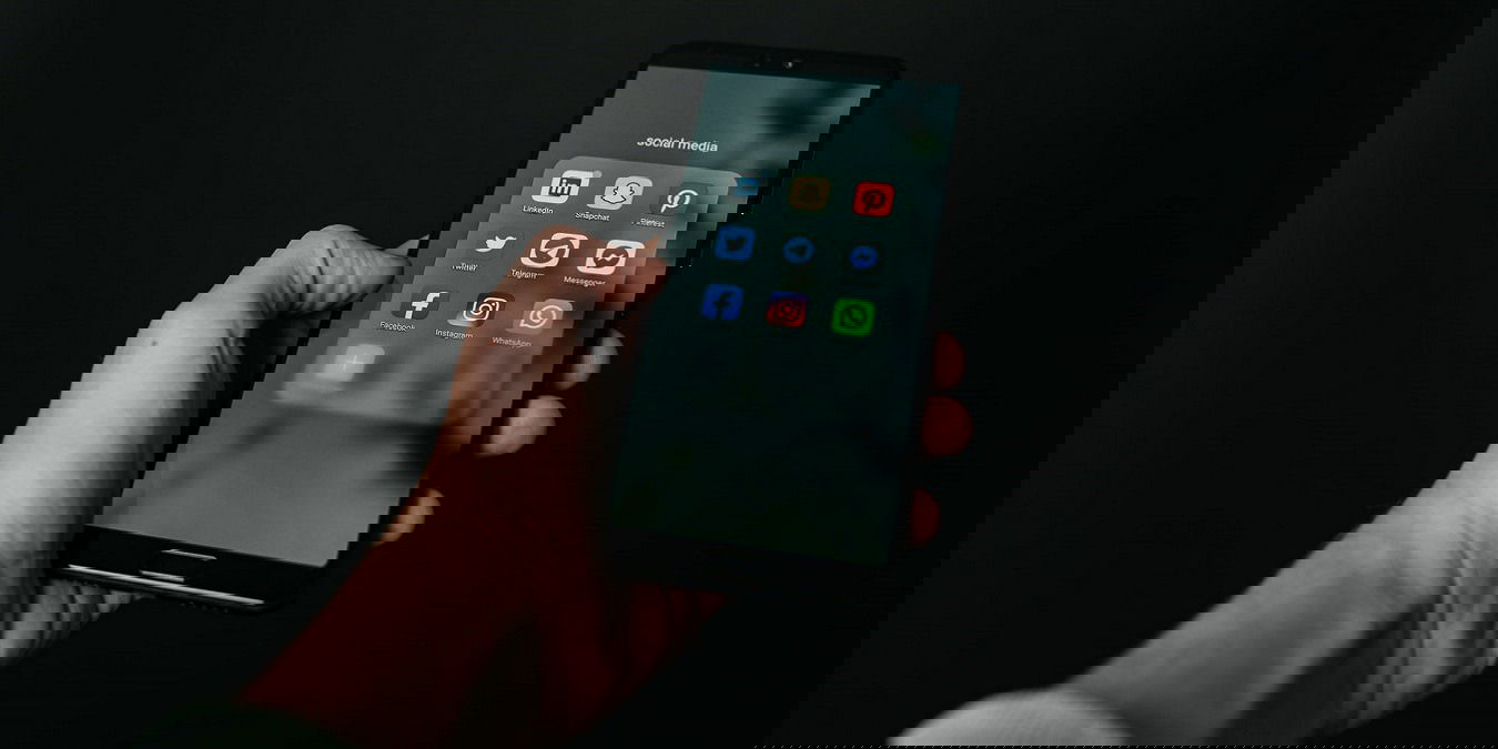 Phone with social media apps