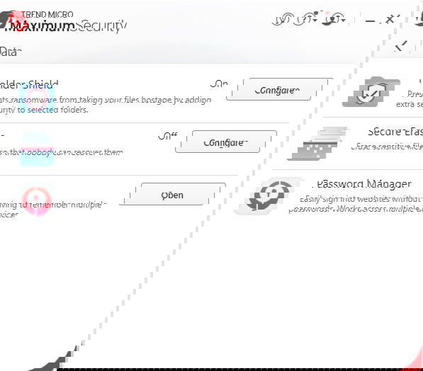 Exploring the Data tab in Trend Micro.