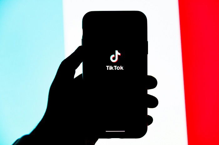 Us Tiktok Ban Inevitable Red White Blue Background