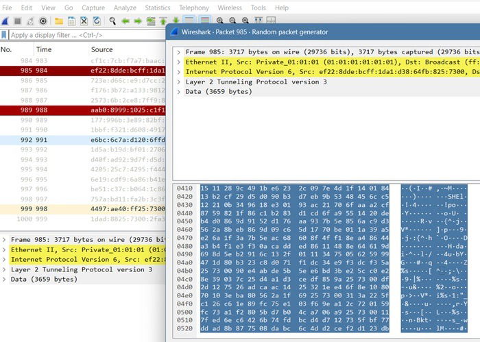 Wireshark analysis all the network packets being transferred for a given Wi-Fi connection.
