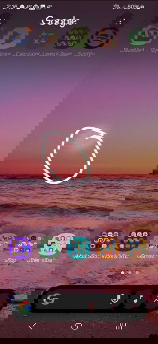 Using one of the best Android gestures, circle to search.