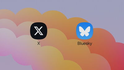 X and Bluesky app logos on Samsung phone.