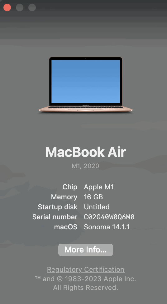 About This Mac