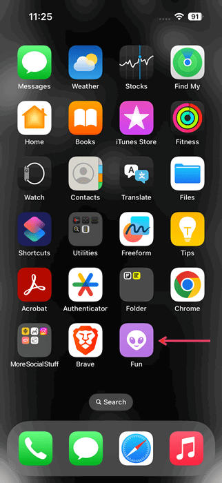New icon for Instagram app showing on iPhone home screen. 