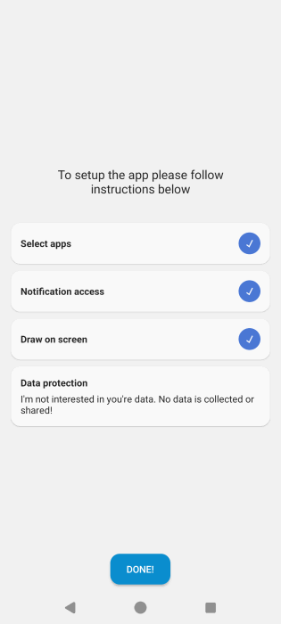 Granting permissions in DynamicSpot app.