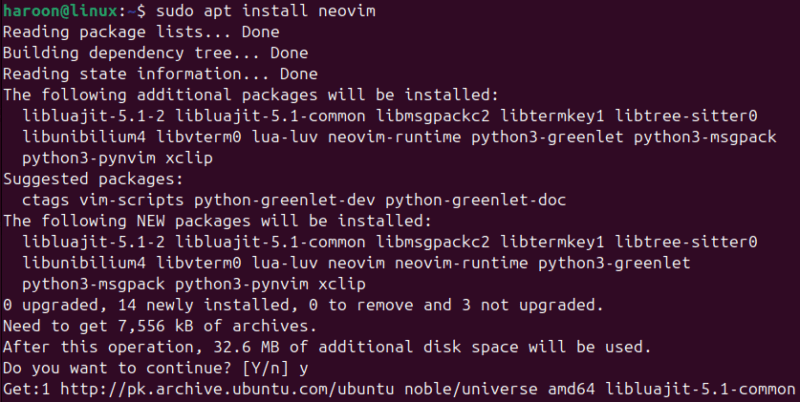 Installtion Of Neovim On Ubuntu