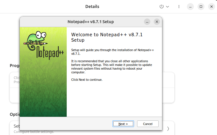 Notepad Setup In Bottles