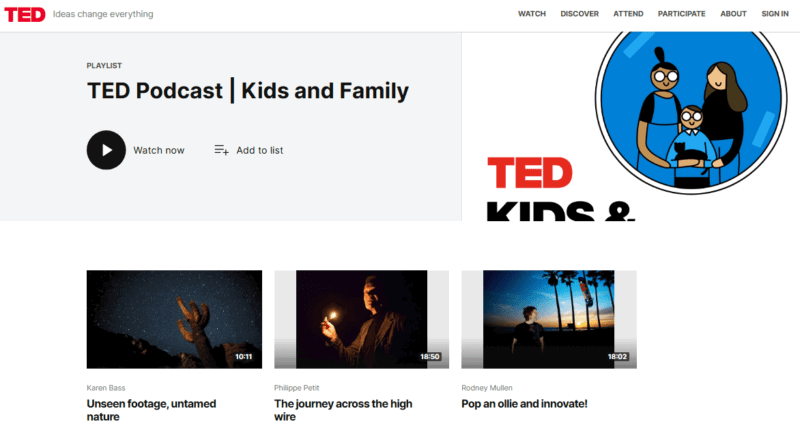 Tedtalk Kids And Family
