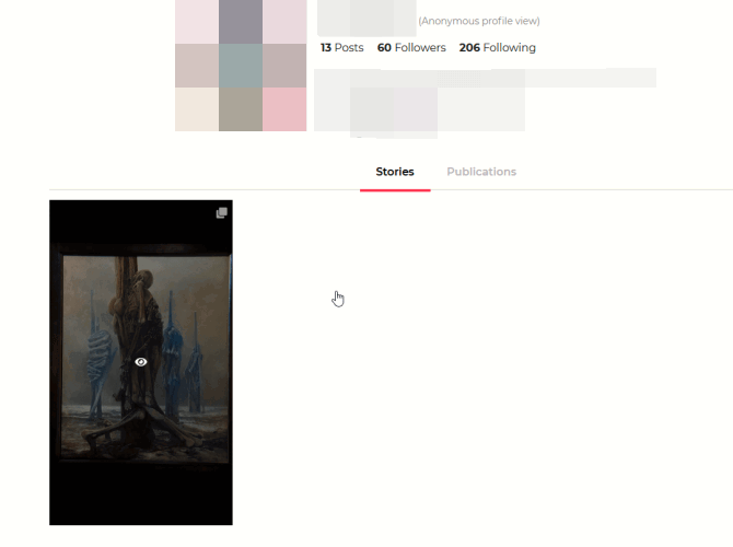 Viewing stories website on Instagram by using a website. 
