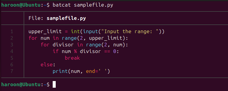 Viewing Python File Using Bat Command