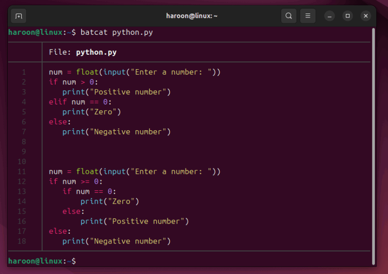 Viewing Python File Using Bat Command