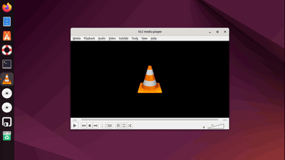 Vlc Media Player Main Interface In Ubuntu Linux